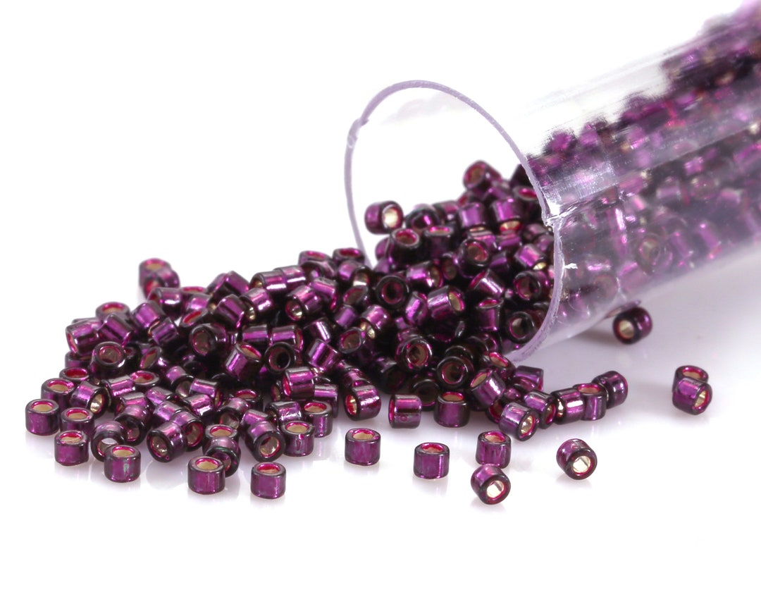 Miyuki Delica Dyed Silver Lined Wine (DB0611) 11/0 Seed Bead