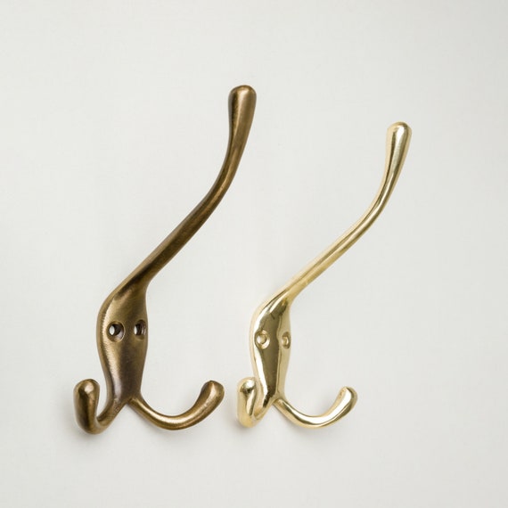 真鍮製壁掛けハンガー 職人直送 真鍮無垢 ウォールフック キーフック 壁フック