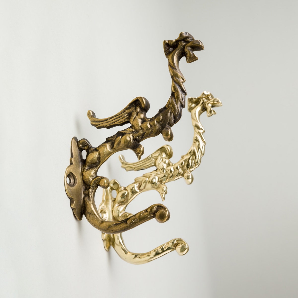 Fantasy Basilisk Brass Hook