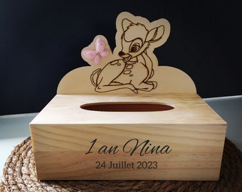 Urne Bambi - urne disney - urne anniversaire - urne mariage - urne retraite - urne baptême - urne personnalisable - urne fête