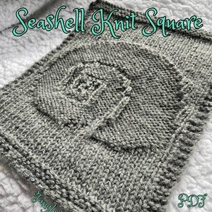 Seashell Knit Square