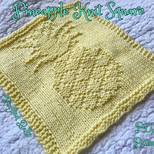 Pineapple Knit Square