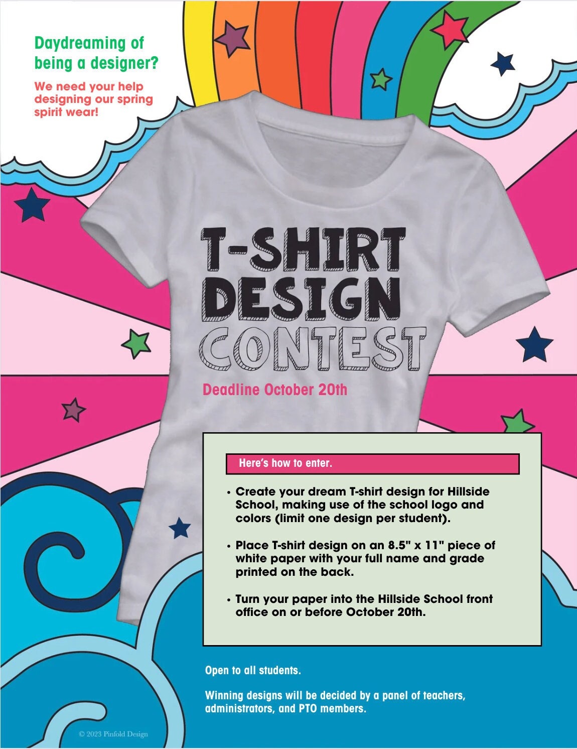 T-shirt Design Contest Card Printable Template Flyer