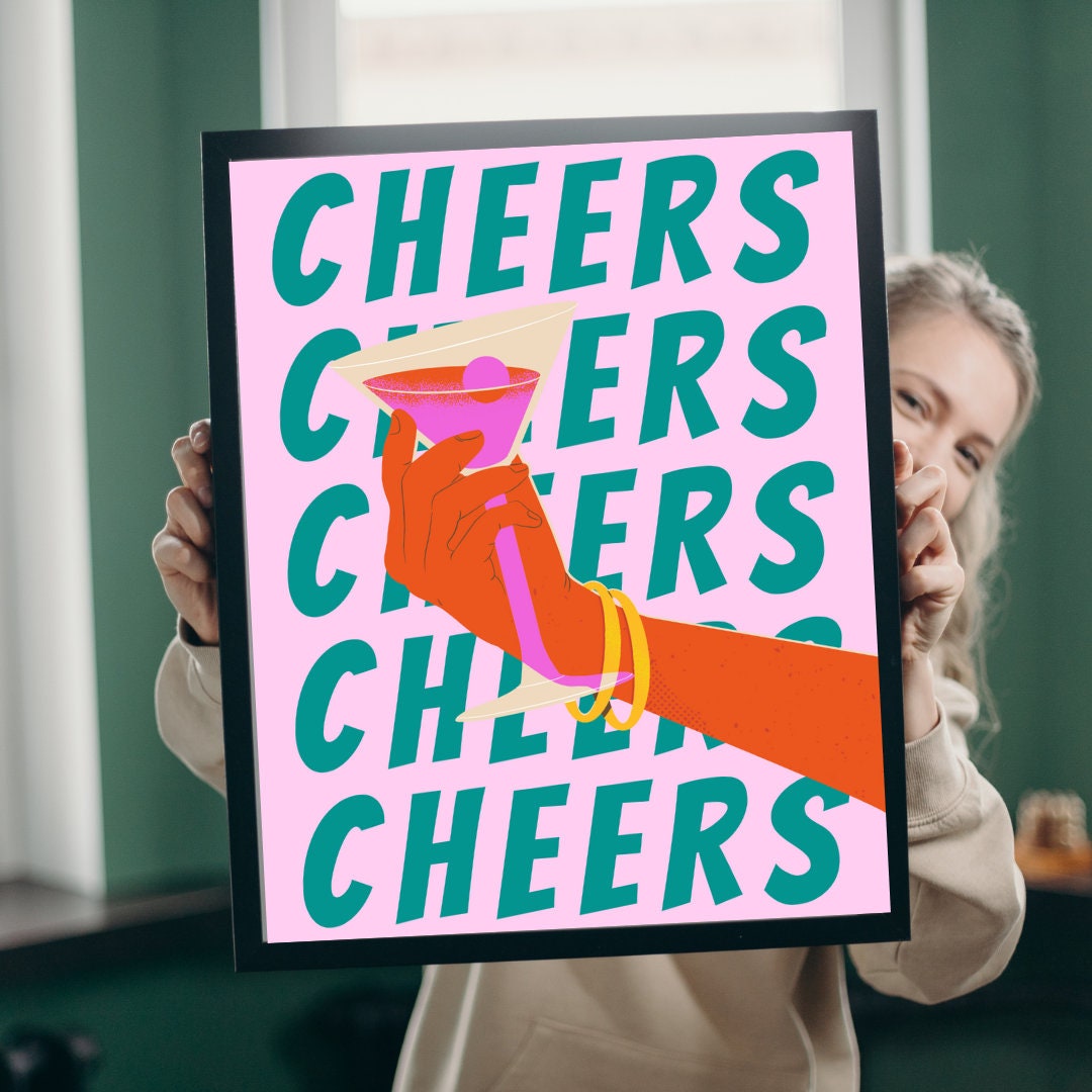 Cheers Print - Etsy