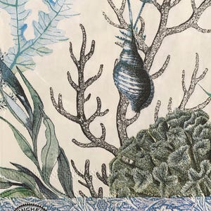 Decoupage Napkins, Ocean Tide Napkins, Set of 2 Dinner Size, #244 Under the Sea Beach Coastal Craft Paper Napkins Ocean Theme