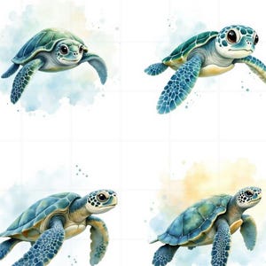 Sea Turtle Rice Paper FREE SHIPPING, 2.5 Inch Images, Coastal Rice ...