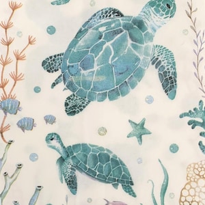 Decoupage Napkins, Sea Turtle Napkins, Set of 2 Dinner Size, #272 Coastal Beach Craft Paper Napkins