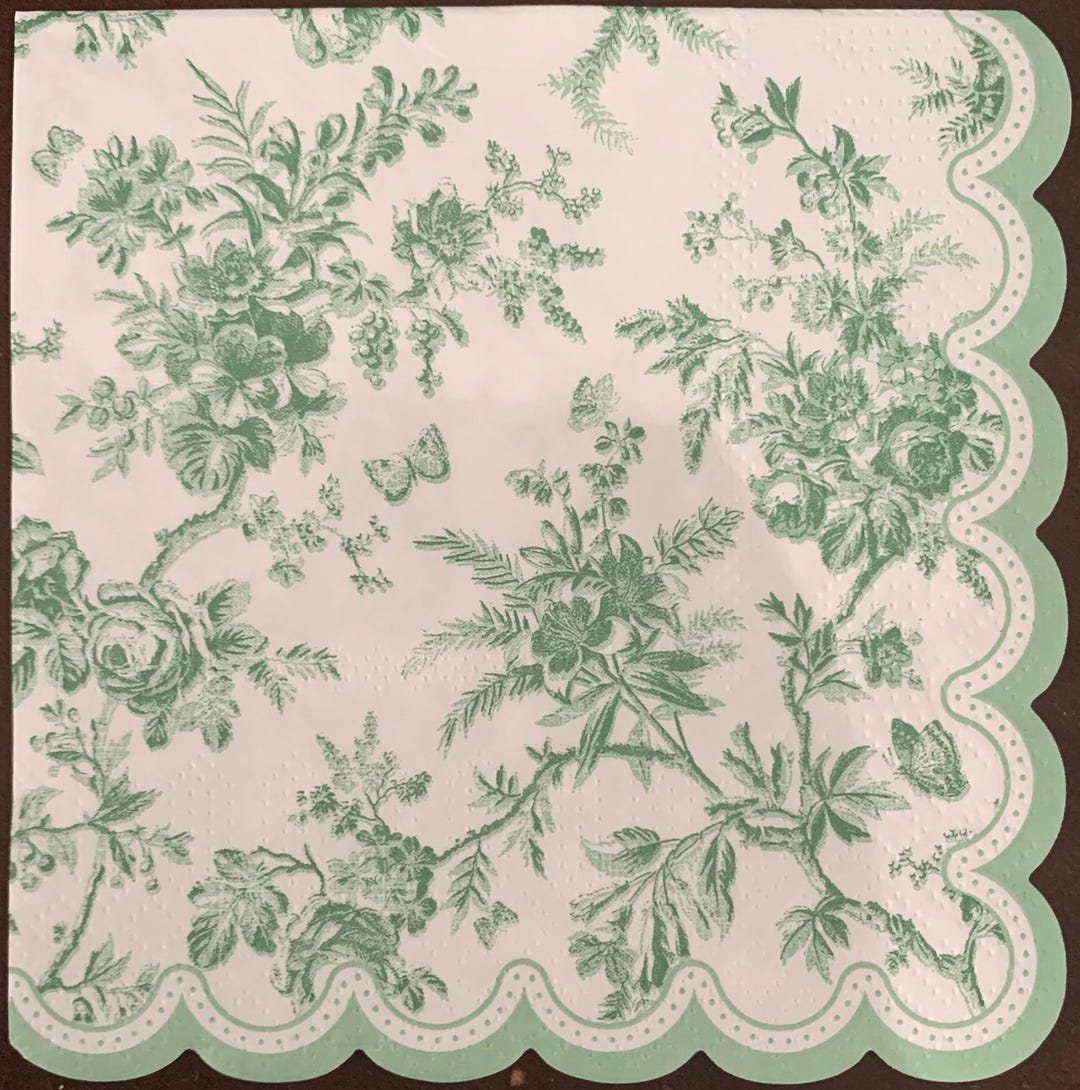 Green & Orange - Decoupage Napkin main image 1