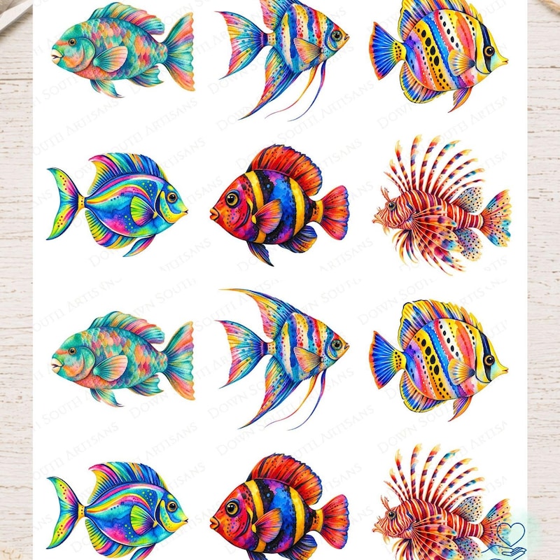 Tropical Fish Rice Paper - Etsy