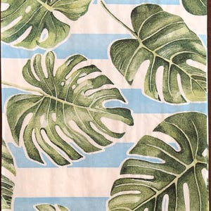 Decoupage Napkins, Palm Leaf Napkins, Set of 2 Dinner Size, #0211 Coastal Beach Craft Paper Napkins
