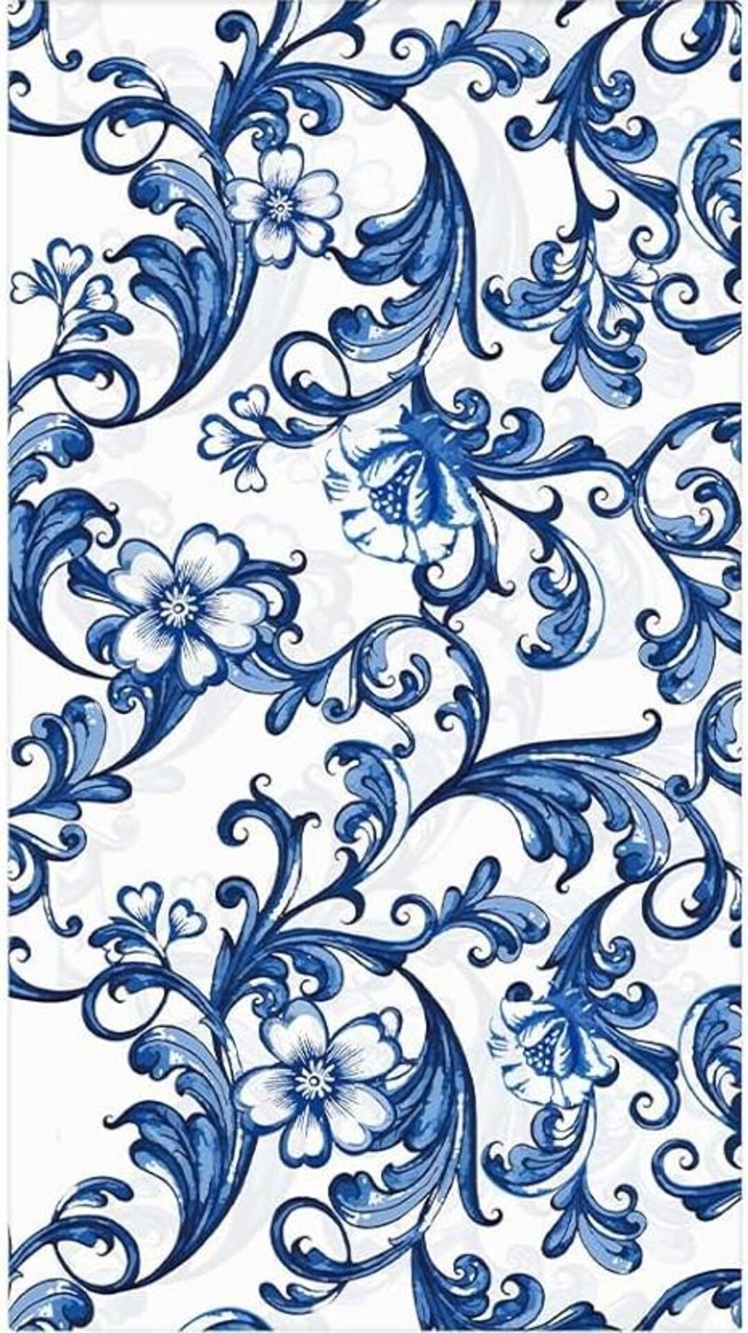 Blue Delft Napkins, Set of 2 Dinner Size, #0374 Floral Decoupage Paper ...