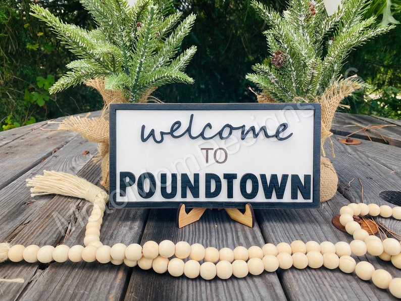 to Poundtown Sign SVG Digital File No PHYSICAL Etsy