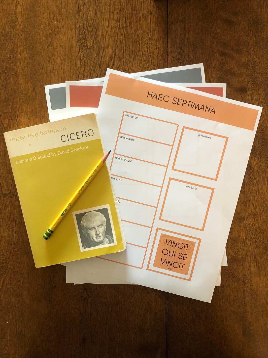 Latin Language Printable Weekly Planner great for Homework Etsy