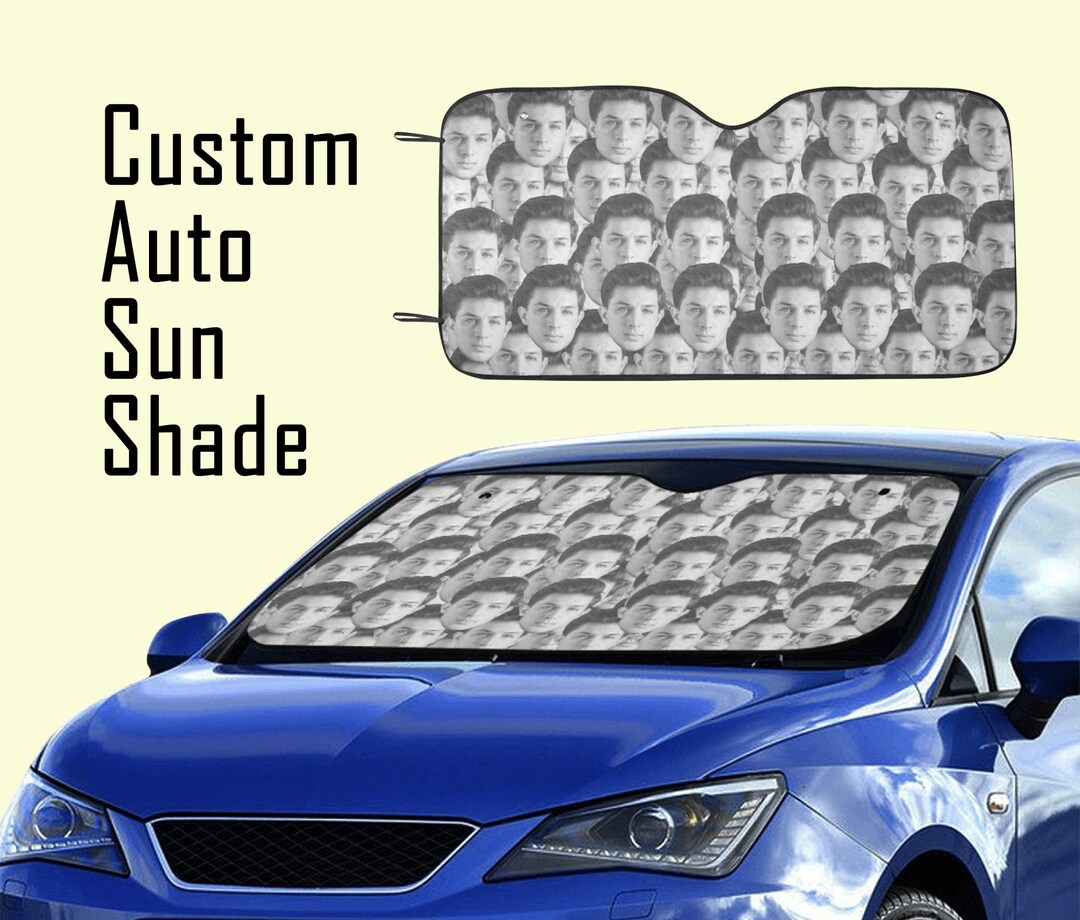 Personalized Face Auto Sun Shade,custom Your Photo Design Auto Sunshade