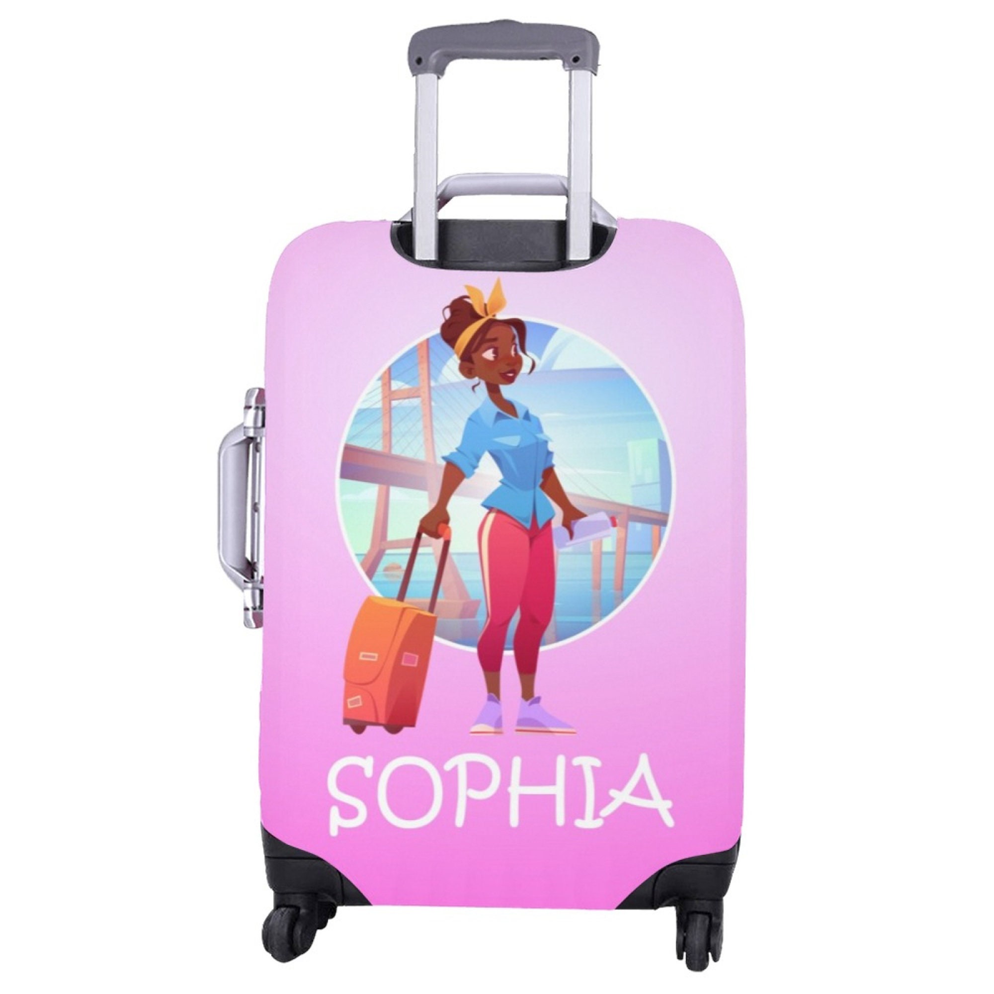 Discover Custom Suitcase Cover, Personalized Luggage Cover, Cubierta de Equipaje Personalizada