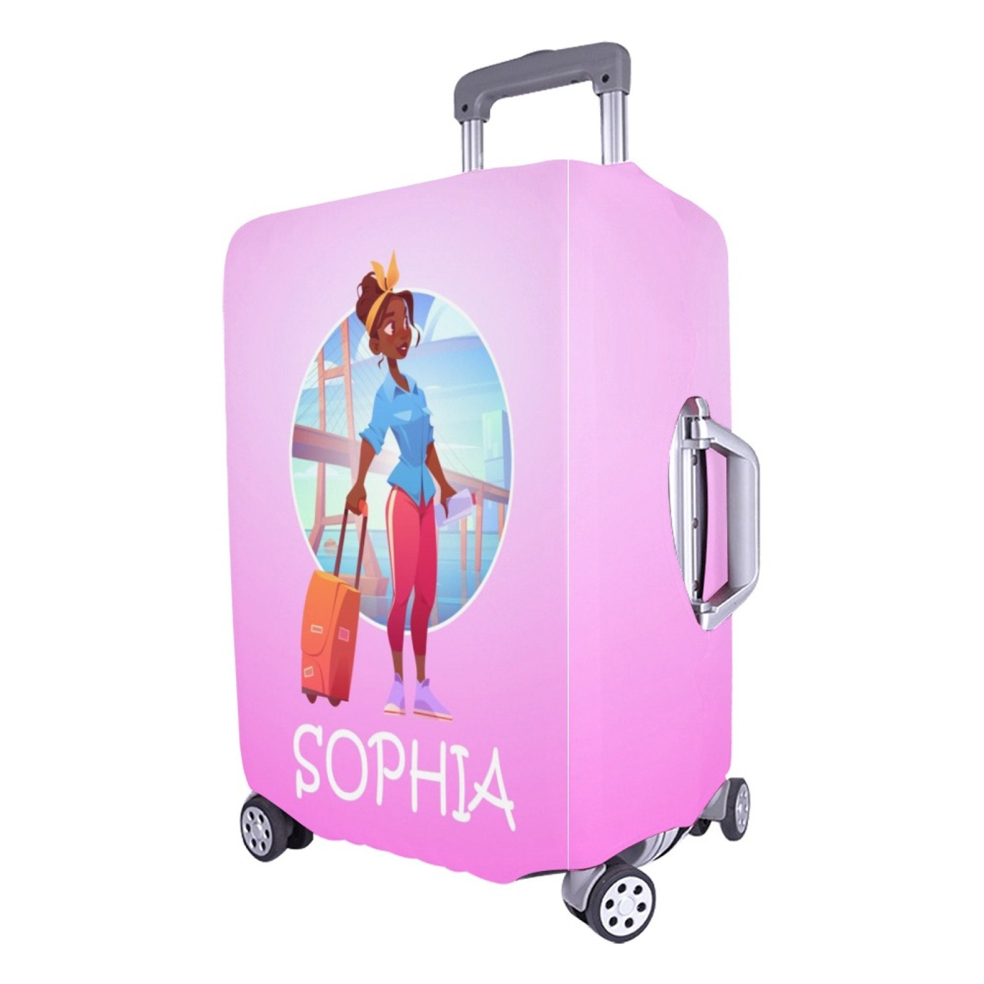 Discover Custom Suitcase Cover, Personalized Luggage Cover, Cubierta de Equipaje Personalizada