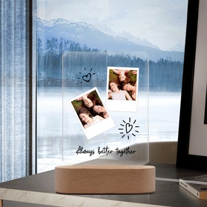 Custom Photo Collage LED Light, Best Friends, Personalized Home Decor ...