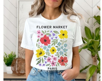 Wild Flowers, Wild Flowers Shirt, Flower Market, Botanical Shirt, Wildflower Tshirt, Boho Womens Tshirt, Cottage Core Shirt, Fairycore