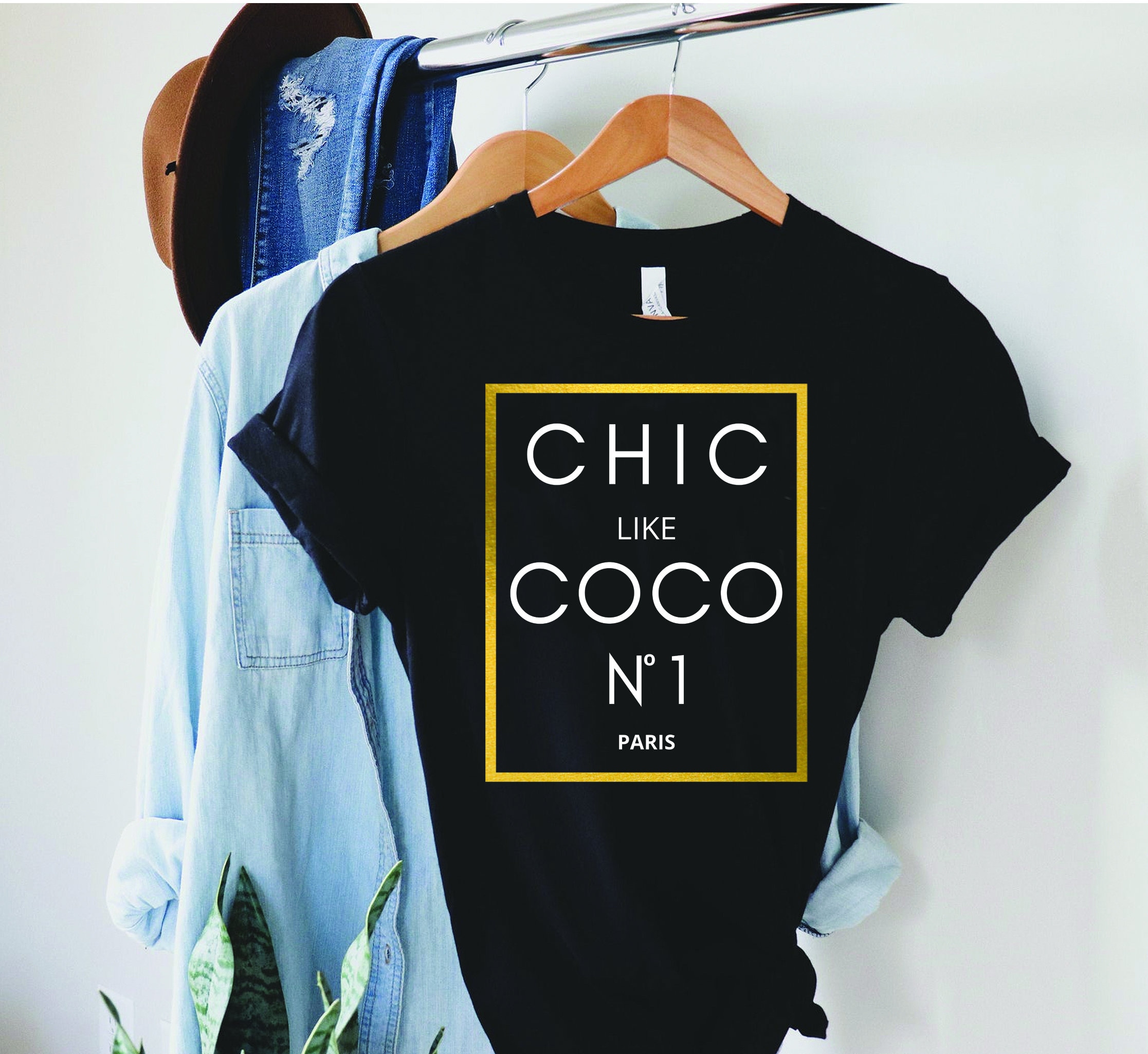 Chic Like Coco Graphic T shirt T shirt for Women T shirts Women