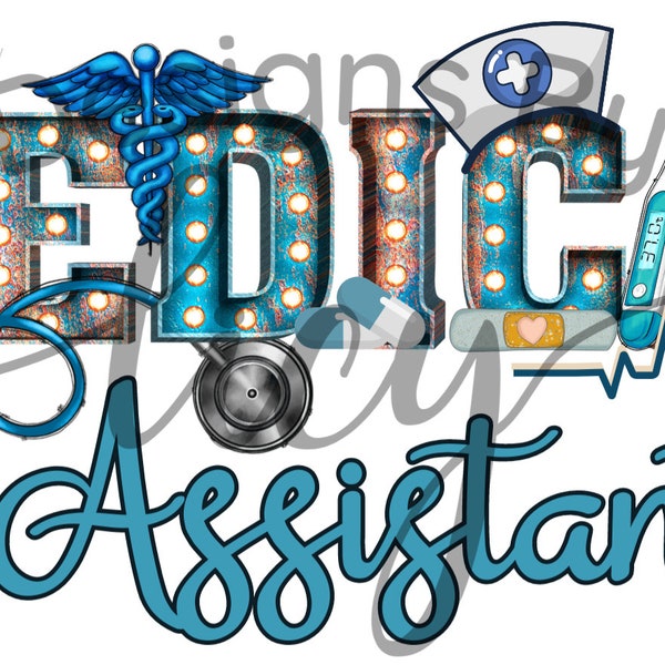 Rustic Marquee MA Medical Assistant PNG File