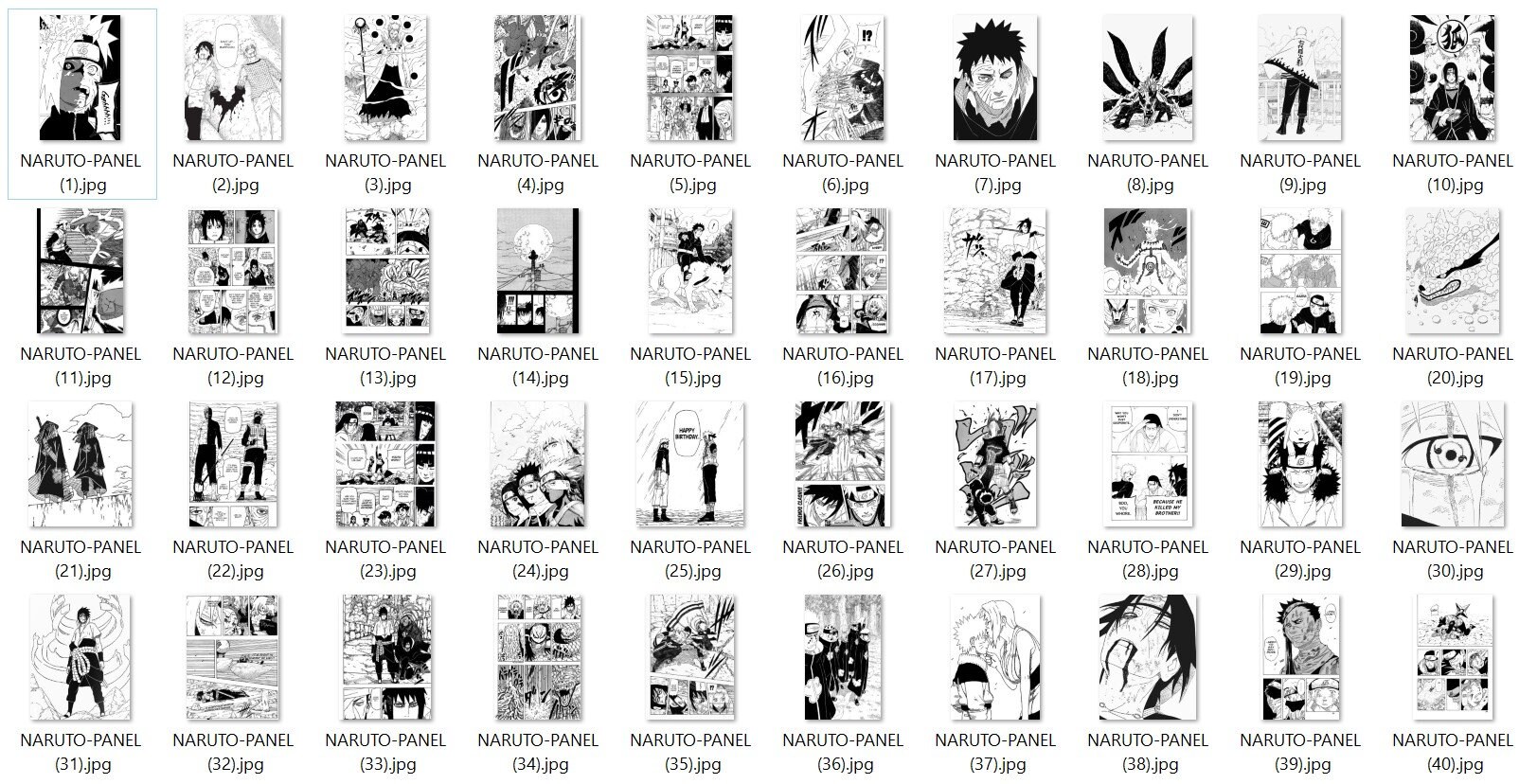 100 Naruto Manga Panels Wall Collage Kit Manga Wall Poster Etsy Australia