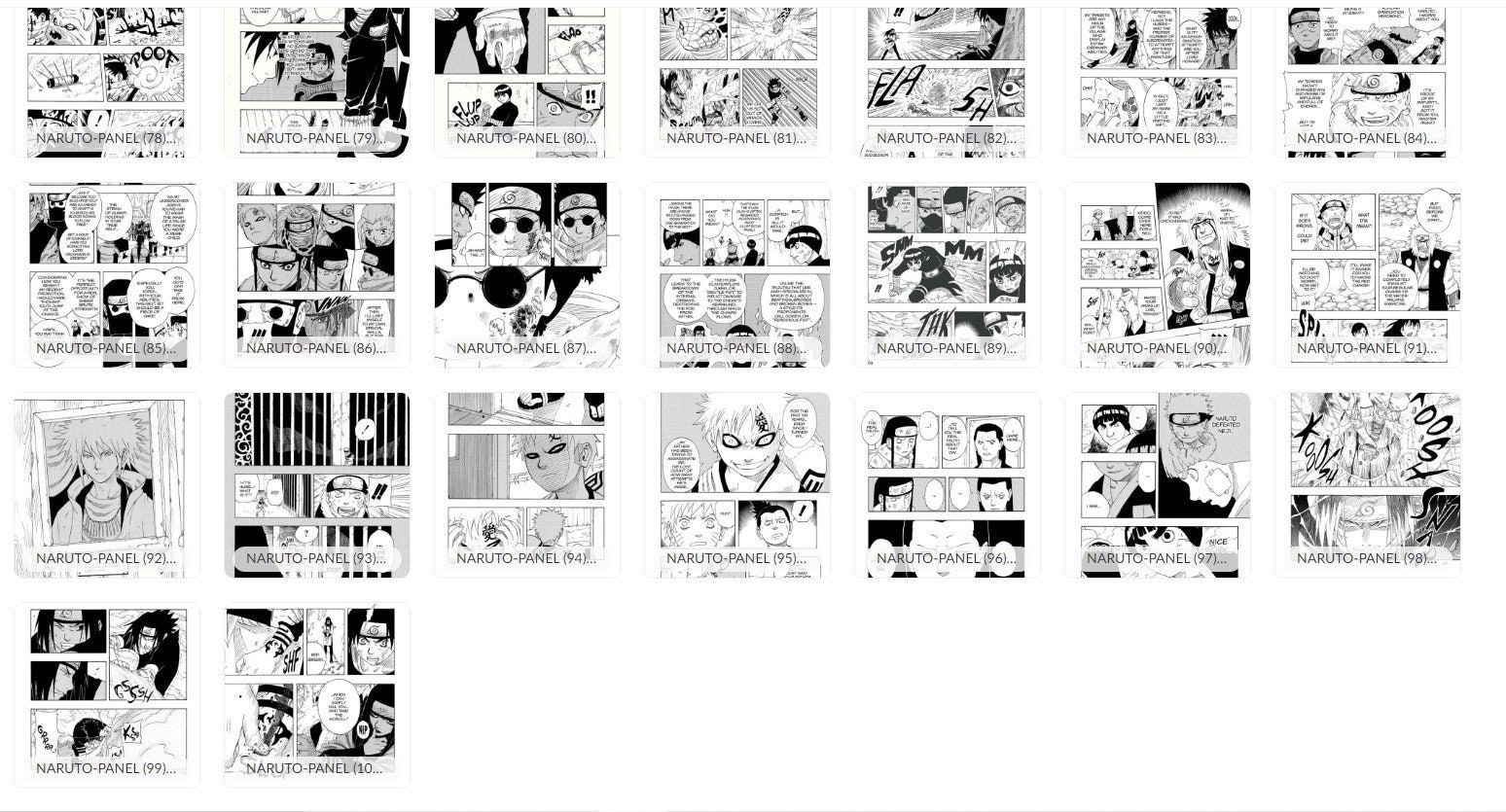 Naruto Manga Panels Wall Collage Kit Manga Wall Poster Etsy Australia