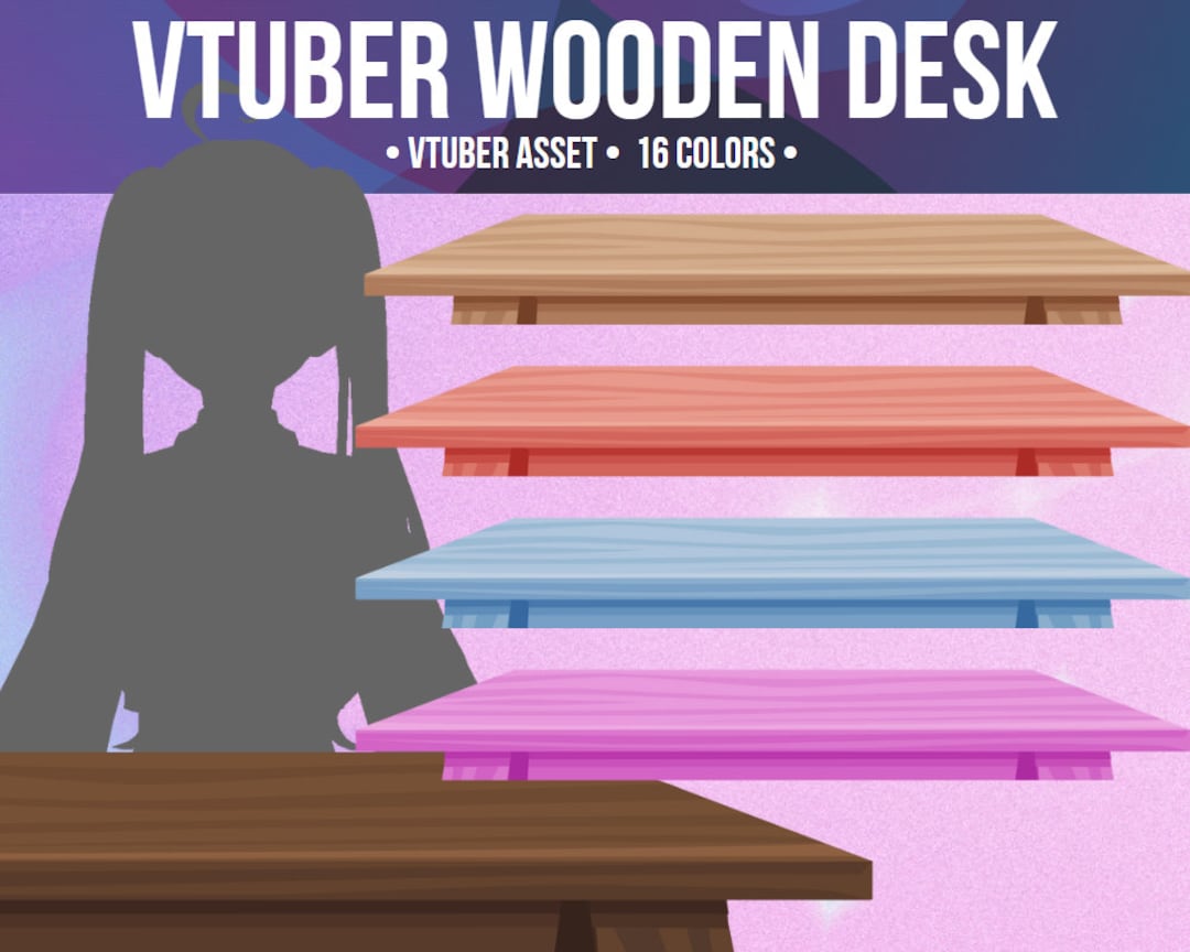 Vtuber Table Desk Asset 16 Colors Assets for Vtuber Props Vtuber Table Desk Asset 16 Colors Assets for Vtuber Props