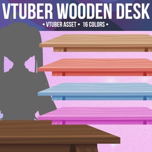 Vtuber Table Desk Asset | 16 Colors | Assets for Vtuber - Props - Accessory | Digital Download