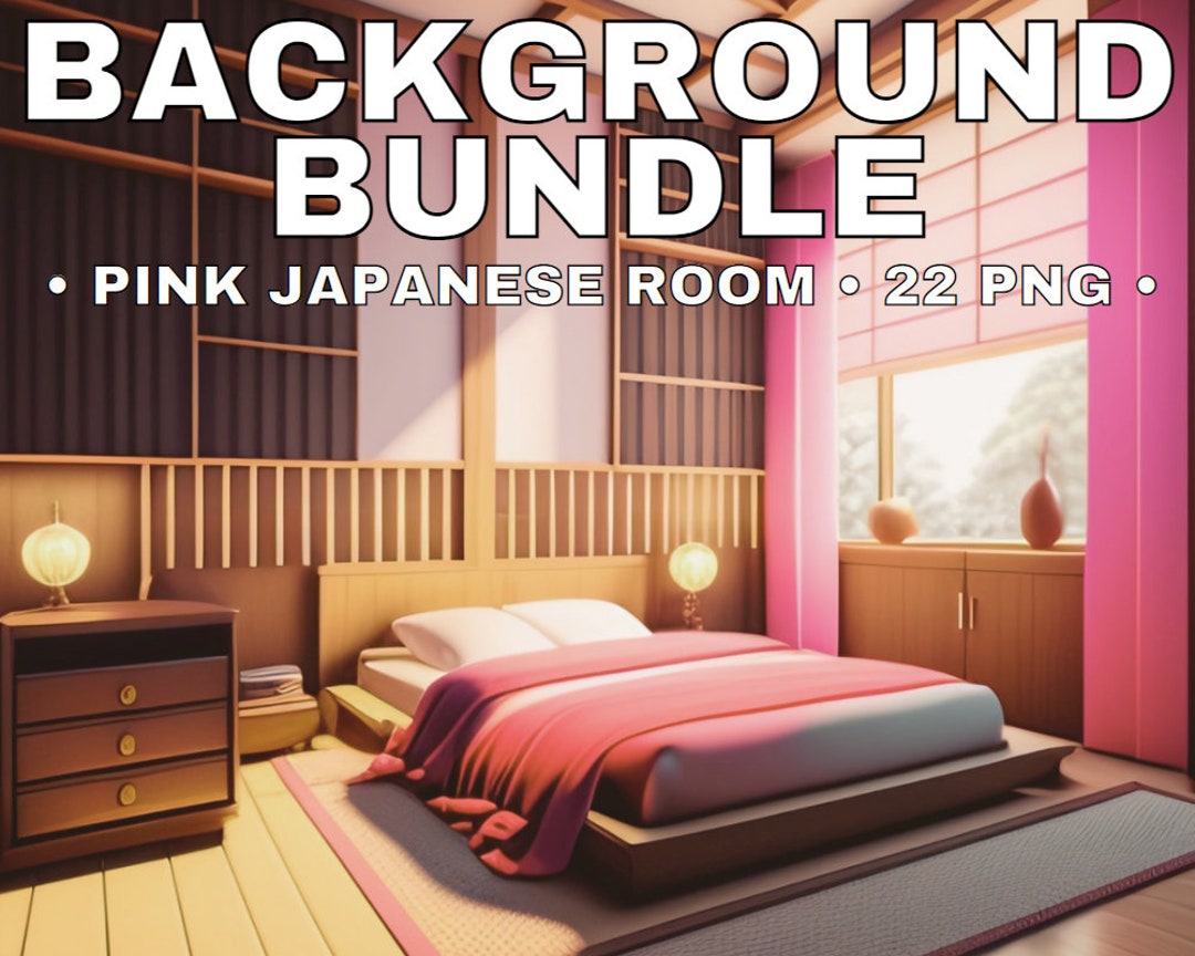 Japanese Bedroom 22 Backgrounds Vtuber Streaming Room Etsy