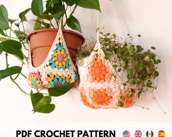 Begonia Plant Hanger - PDF CROCHET PATTERN