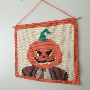 Pumpkin Dwight Wall Hanging Crochet Tapestry PDF CROCHET PATTERN image 7