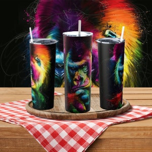gorilla animal  20oz Tumbler mechanics Race  | 2 Colour Choices | Motor Gift | Gifts