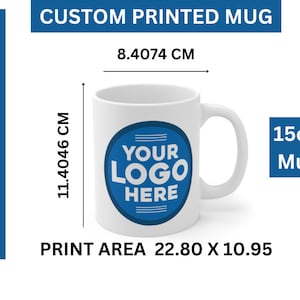 Custom Printed Premium Mug - 15oz - Personalised Image Photo Logo Birthday Gift Business Brand Promotional Mugs