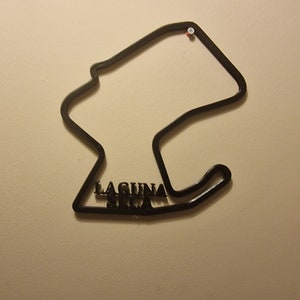 Laguna seca race track Wall Art Race circuit Motorsports 3D Print