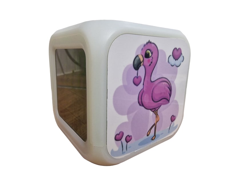 Digital Alarm Clock Colour Change With Personalised Photos Kids Adults