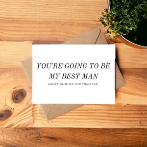 Carte de proposition de meilleur homme personnalisée Will You Be My BestMan Could Have Been A Drink Card Perfect - Tu vas être mon meilleur homme - Bonne conversation