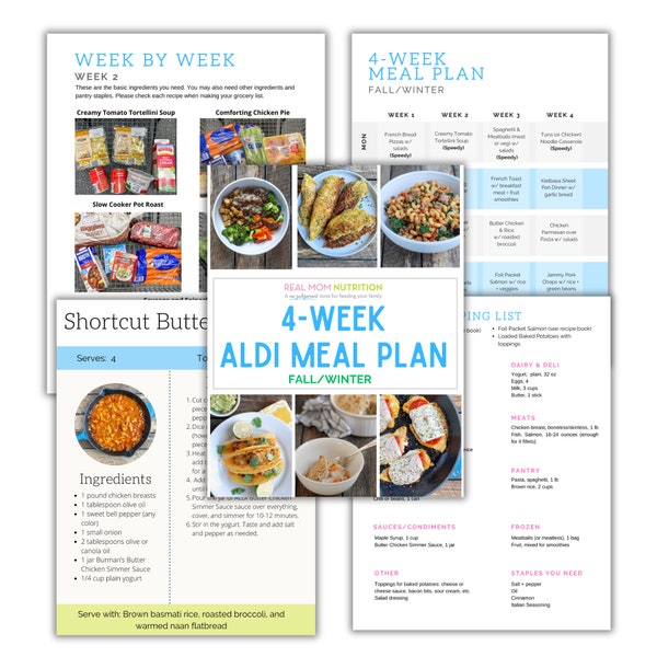 ALDI 4-Week Meal Plan (Fall & Winter Recipes)