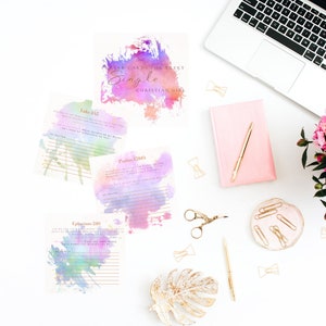 Inkblot Prayer Cards for every Single girl - Blank Prayer Cards, Set of 10 Prayer cards, Prayer Card Set, Christian Gifts, Verse Cards,