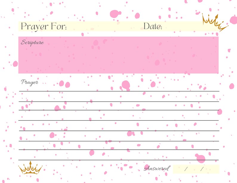 Splatter Prayer Cards Blank Prayer Cards, Downloadable Cards for ...