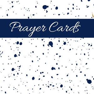 Splatter Prayer Cards - Blank Prayer Cards, Downloadable Cards for Prayers, Printable Prayer Card Set,  Prayer group, Prayer cards for Women