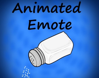 Salty Animated and Static Emote Pack | GIF + PNG streamer for Twitch & Discord | Digital Download
