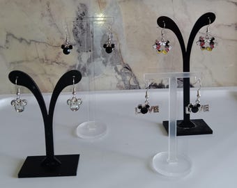 Mickey and Minnie dangle earrings