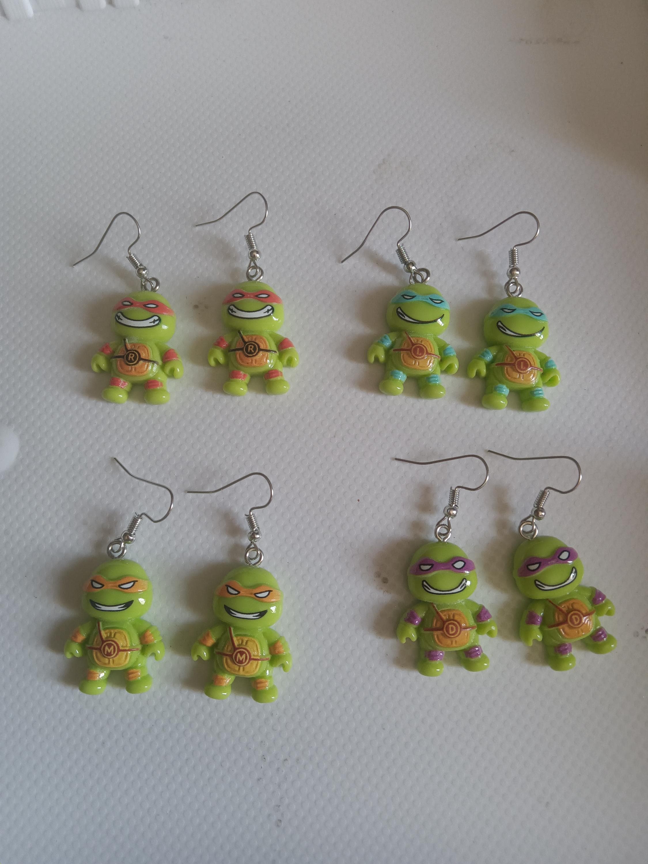 teenage mutant Ninja turtles dangle earrings