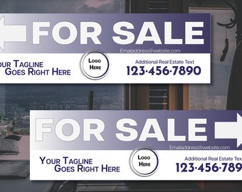 Real Estate For Sale Open House Rider Sign Yard Street Directional Custom Template