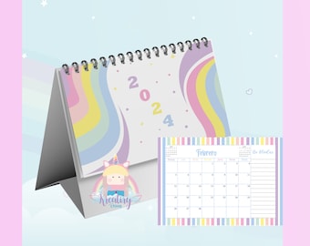 2024 Calendars, half letter for Desktop, in PDF format ready to print