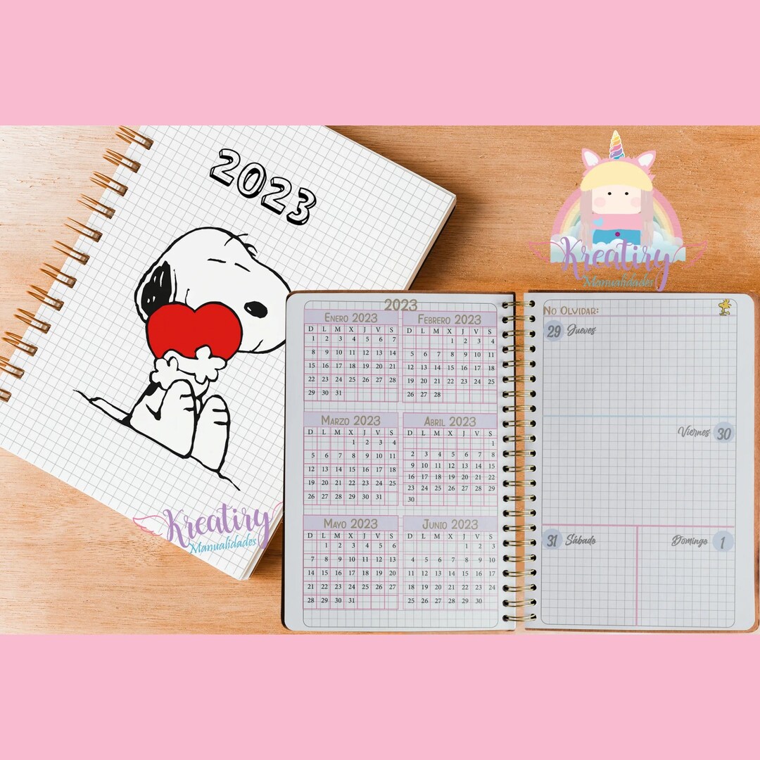 Snoopy Agenda 2023, Tearout File in PDF Format Ready to Print Etsy