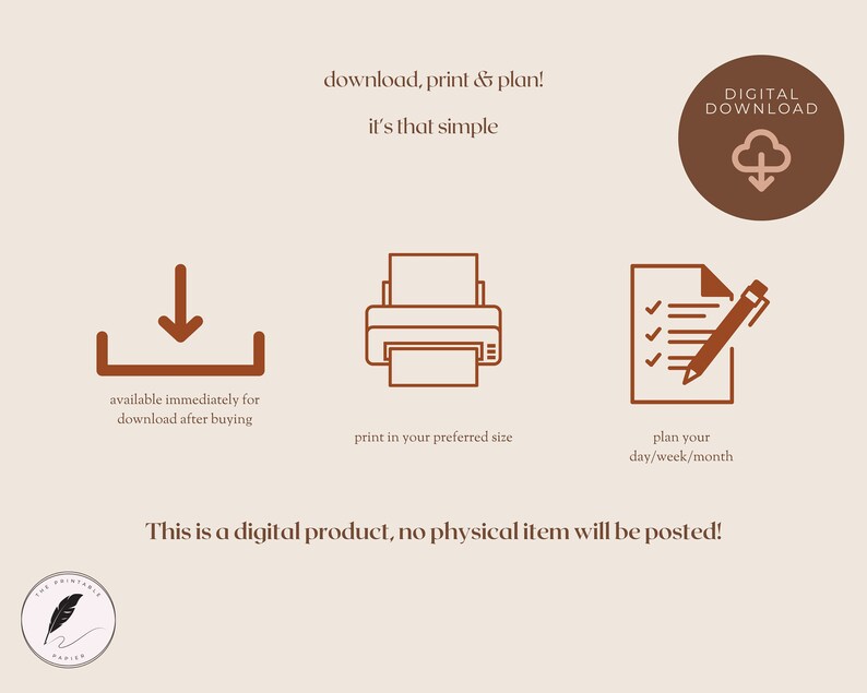 2024 Calendar Printable. Minimalist Printable Calendar. Simple - Etsy