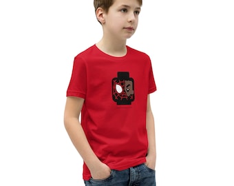 Custom Building Brick Lego Style Spidey Spin Miles Minifigur Kopf Baumwolle Kinder Jugend Kurzarm T-Shirt