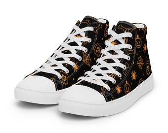Zapatos de lona de caña alta para hombre de Halloween