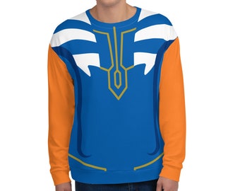 Blue Stripe Orange Rebel Snips Fulcrum Unisex Sweatshirt